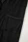 Black Mineral Wash Exposed Seam Drawstring High Waist Wide Leg Cargo Pants