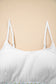 White Textured Contrast Banding Bikini High Waist 2pcs Swimsuit