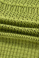 Spinach Green Oversize Crochet Knit Open Cardigan
