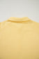 Yellow Cream Button Collar Drop Shoulder Pullover and Shorts 2pcs Outfit